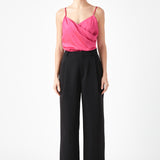 Wrap Over Satin Camisole