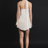 Spaghetti Tie Belted Romper Dress