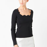 Faux Leather Front Slits Skort