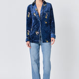 Velvet Pajama Jacket