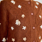 Floral Handmade Embroidery Cardigan