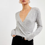 Wrapped Knit Top