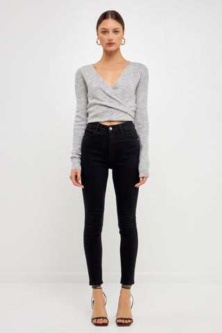 Wrapped Knit Top