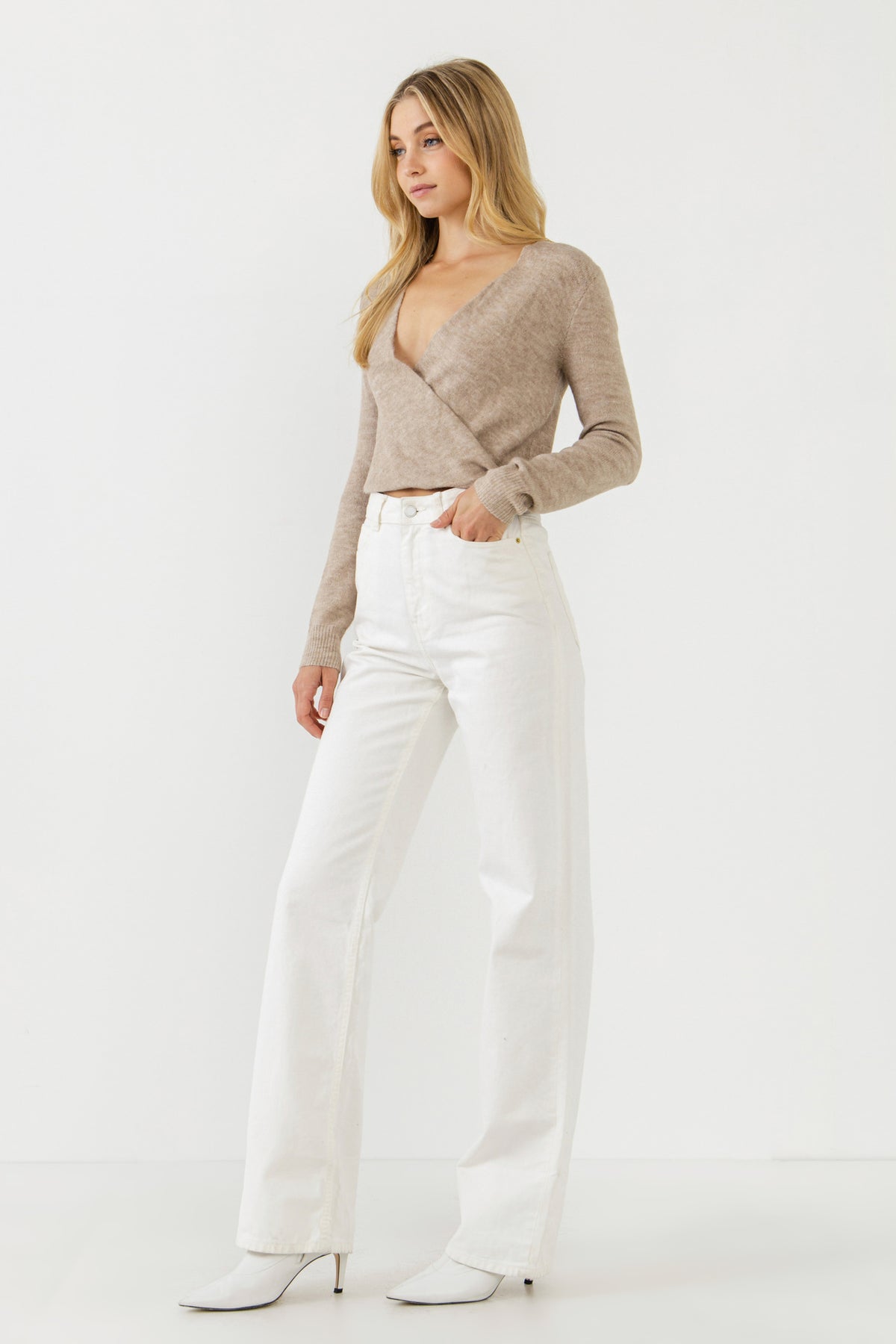 Wrapped Knit Top