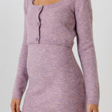 Cropped Knit Cardigan