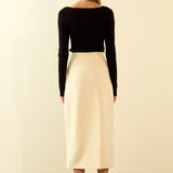 Double Cut Out Knit Top