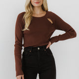 Double Cut Out Knit Top