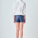 Faux Leather Shorts