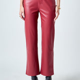 High-Waisted Faux Leather Pants