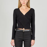 Wrapped Detail Sweater