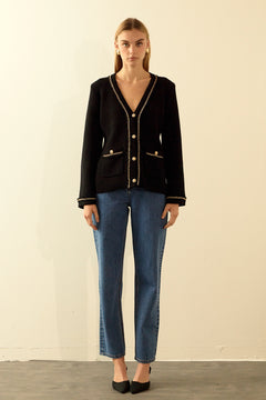 Chain Trim Cardigan