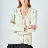 Chain Trim Cardigan