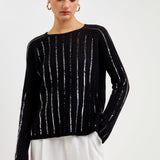 Sequin Knit Sweater