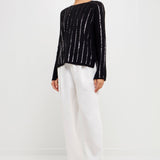 Sequin Knit Sweater