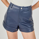 Faux Leather Shorts