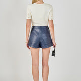 Faux Leather Shorts