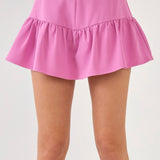 Ruffled Detail Skort