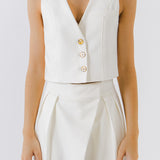 Cropped Vest