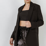 Relaxed Woven Blazer