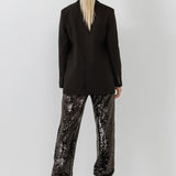Relaxed Woven Blazer