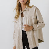 GREY LAB - Pu Button Down Jacket - JACKETS available at Objectrare