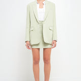 One Button Down Boxy Blazer