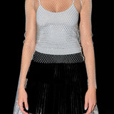 Crystal Mesh Top