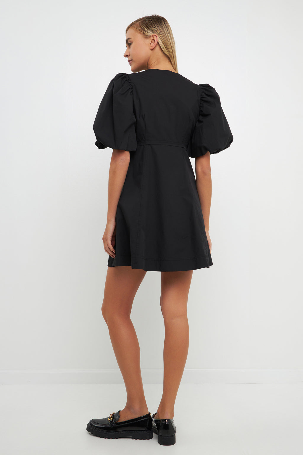 Buttons Detail Mini Dress