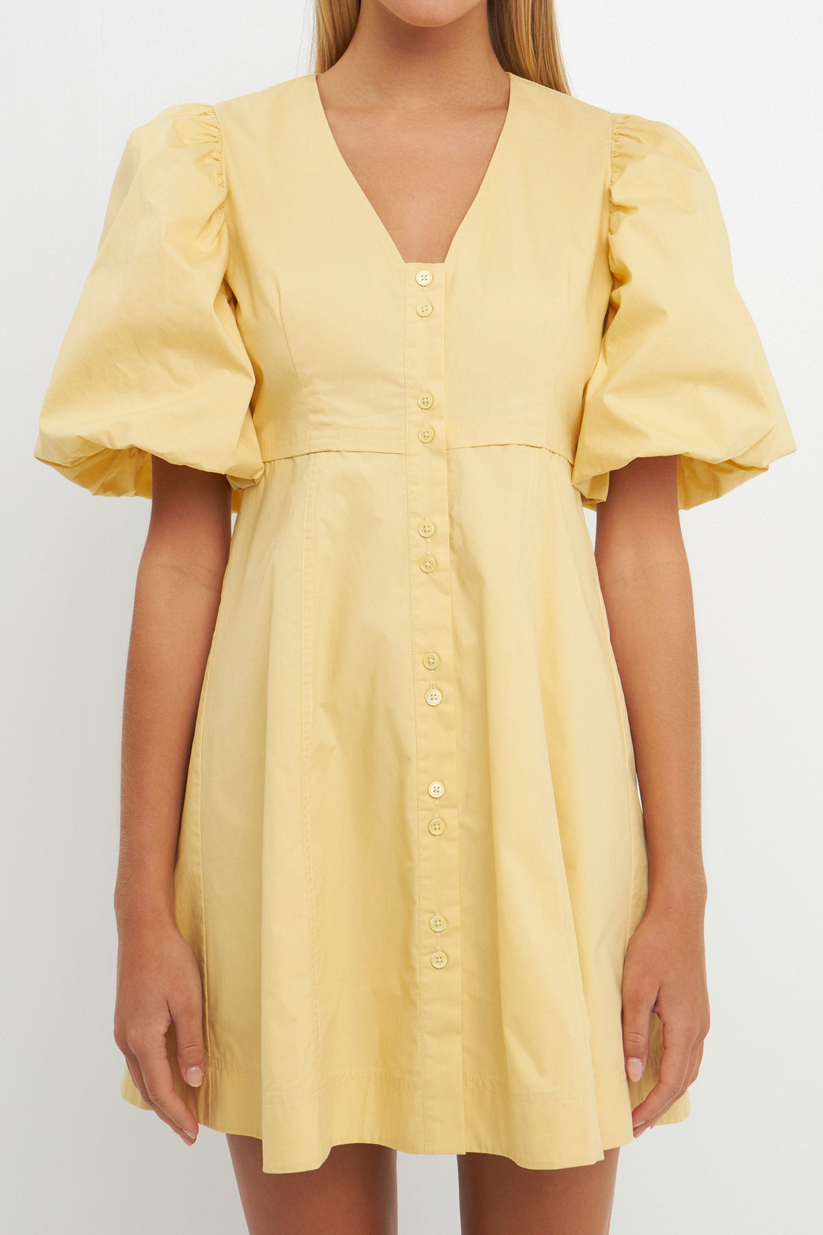 Buttons Detail Mini Dress