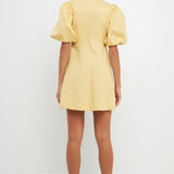 Buttons Detail Mini Dress