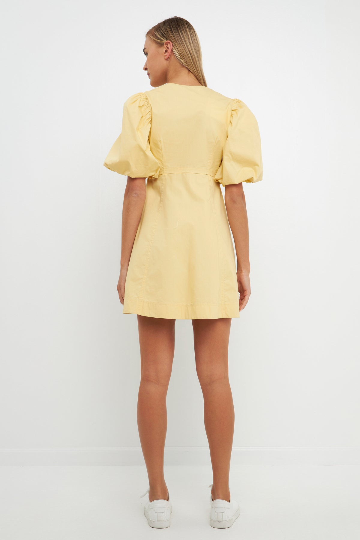 Buttons Detail Mini Dress