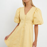 Buttons Detail Mini Dress