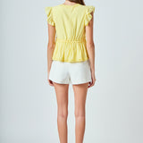 Ruffle Detail Top