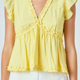 Ruffle Detail Top