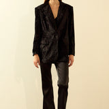Oversized Velvet Blazer
