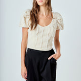 Stretch Texture Top