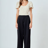 Stretch Texture Top