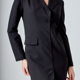 Collared Dress with Open Back Detail