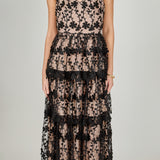 Crochet Layered Midi Dress