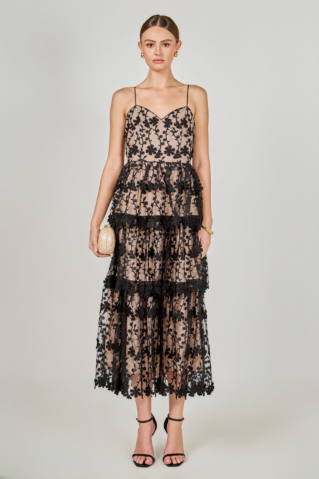 Lace Cami Midi Dress Endless Rose Lace Cami Midi Dress Endless Rose