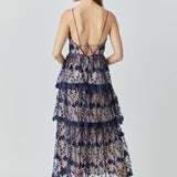 Crochet Layered Midi Dress