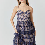 Crochet Layered Midi Dress