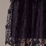 Crochet Layered Midi Dress