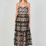 Crochet Layered Midi Dress – Endless Rose