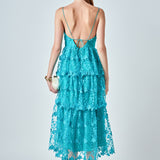 Crochet Layered Midi Dress