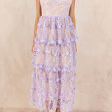 Crochet Layered Midi Dress