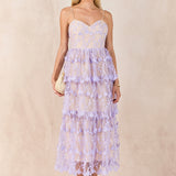 Crochet Layered Midi Dress