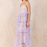 Crochet Layered Midi Dress