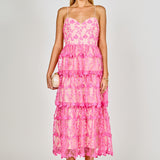Crochet Layered Midi Dress