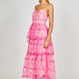 Crochet Layered Midi Dress